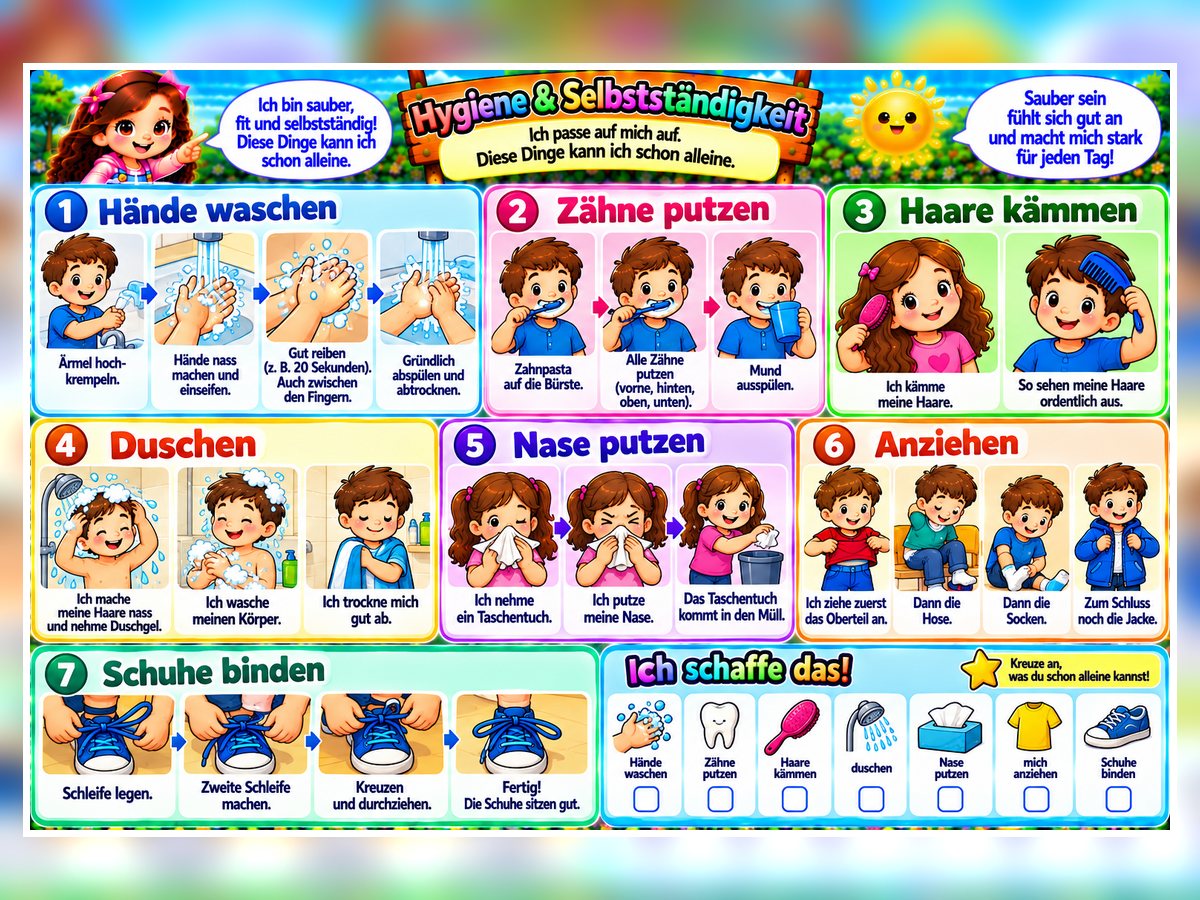 Hygiene & Selbstständigkeit – Vorschau