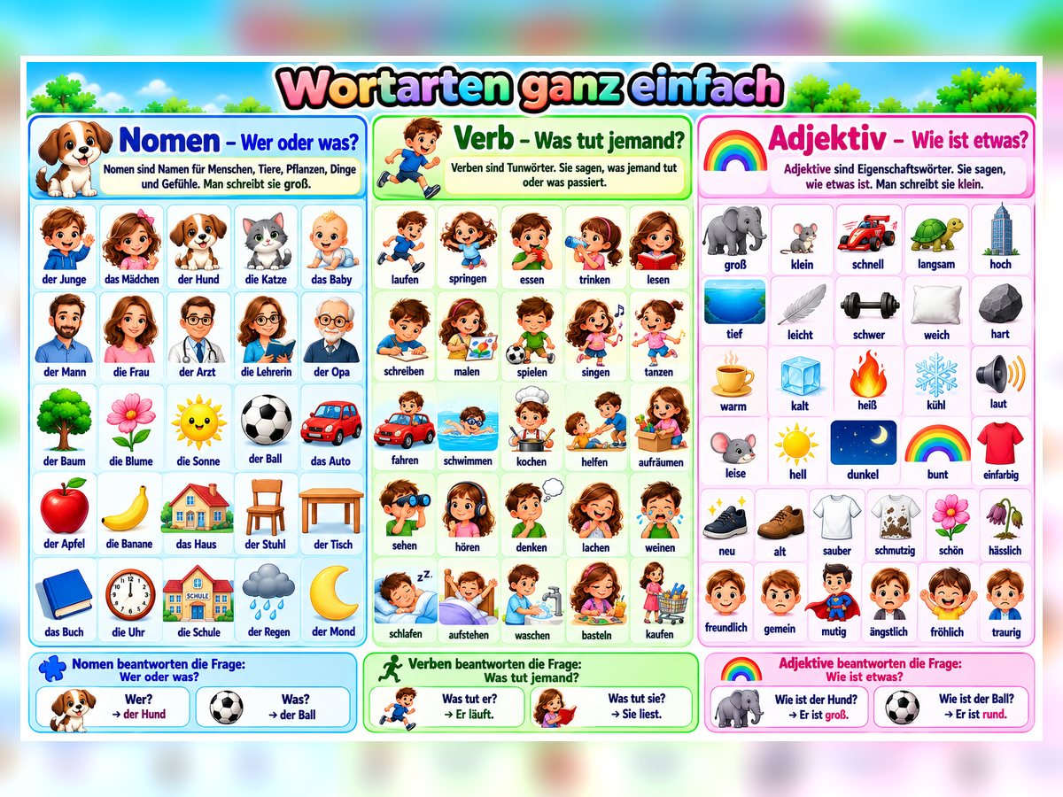 Wortarten – Vorschau